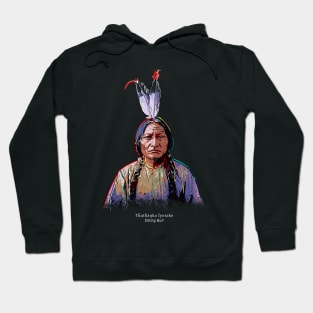 Sitting Bull-Portrait-Pop Art-Sioux-American-Indian-History Hoodie